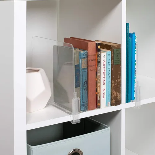 Miniatura 5 de J&V TEXTILES Divisor y separador de estante de armario de acrílico, ideal para almacenamiento y organización en dormitorios, baños, estantes