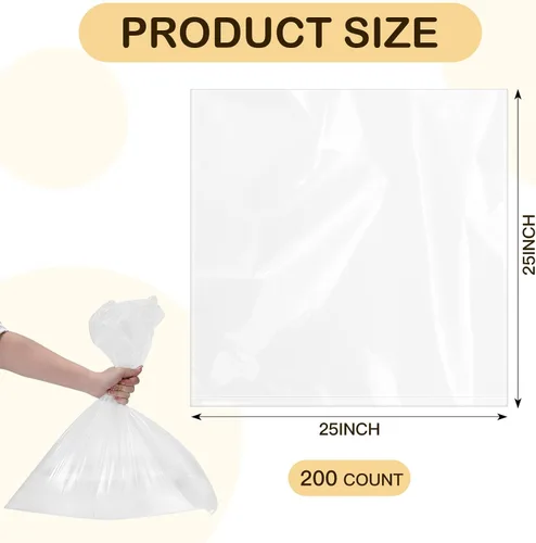 Miniatura 2 de 200 bolsas trituradoras a granel, uso para trituradoras pequeñas, medianas y grandes, calidad, fuertes, transparentes, se adapta a la mayoría