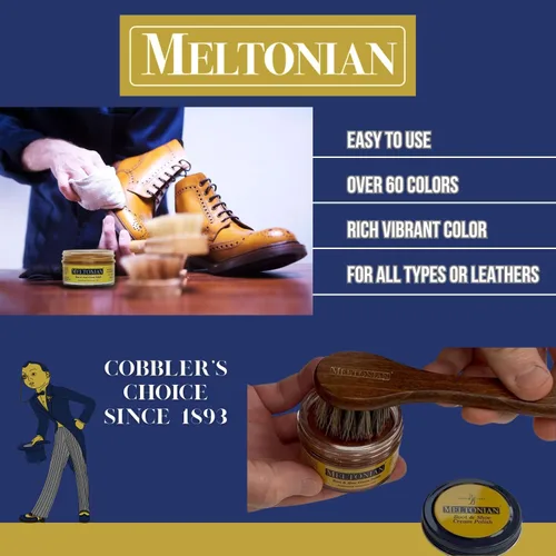Miniatura 8 de Meltonian Betún en Crema para Zapatos, Betún para Botas, Betún para Zapatos de Cuero a Base de Aceite con Cera de Abejas, Restaura y Protege, Más