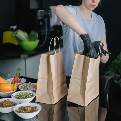 Miniatura 6 de BagDream Bolsas de papel kraft de 14 x 10 x 15.75 pulgadas, bolsas de regalo de papel ultra anchas grandes con asas para llevar, fiestas, compras