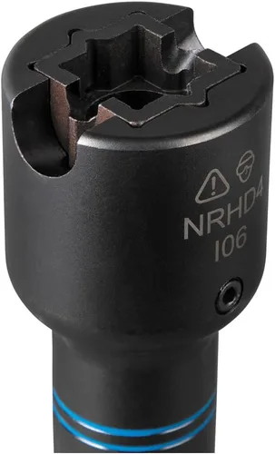 Miniatura 8 de Klein Tools NRHD4, juego de enchufes de impacto, llave de enchufe SAE 6-en-1, enchufes de 4 puntas: enchufes de 3/4, 13/16, 1, 1-1/8 pulgadas