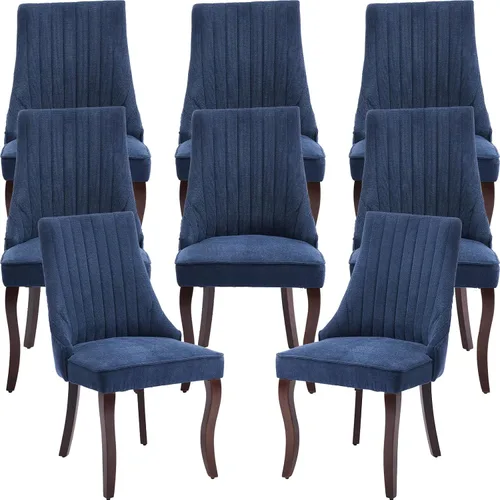 Miniatura 28 de ODUSE-DAILY Juego de 2 sillas de comedor de mediados del siglo en color beige, juego de 2 sillas modernas para cocina y comedor, sillas tapizadas