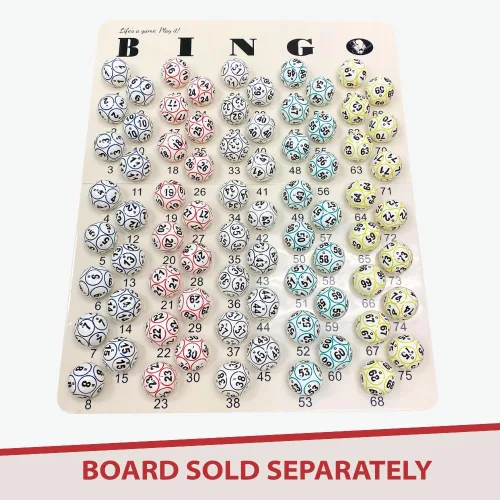 Miniatura 7 de MR CHIPS Reemplazo profesional de 1.5 pulgadas (1.496 in) – Pelotas estilo ping pong para máquina de bingo electrónica o jaula de bingo – Bolas