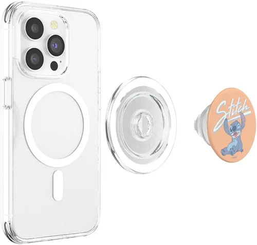 Miniatura 4 de Disney Lilo & Stitch Winking Stitch PopSockets MagSafe PopGrip para iPhone