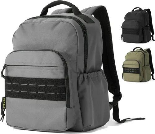 Miniatura 9 de Mochila táctica para computadora portátil de viaje para hombres, mochila de trabajo grande y resistente, aprobada por aerolíneas, mochila