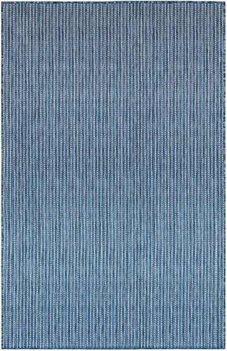 Miniatura 43 de Liora Manne Carmel - Alfombra tejida de perfil bajo de fácil cuidado para interiores y exteriores, color aguamarina, 6 pies 6 pulgadas x 9 pies 4