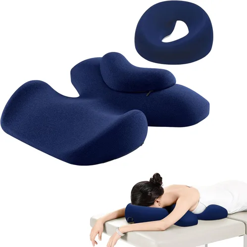Miniatura 11 de Almohada Prona para Masaje, una Almohada de Soporte para el Pecho y la Cara para Dormir, es Adecuada para Masaje, SPA y Sueño. Viene con una Funda