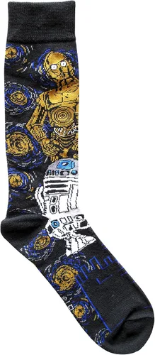 Miniatura 4 de STAR WARS Calcetines para hombre con temática de noche estrellada, paquete de 5 pares, talla 6-12, Multi