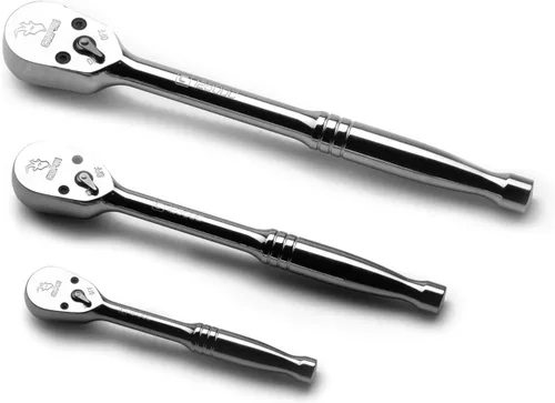 Miniatura 12 de Capri Tools Trinquetes, True 72 dientes, arco oscilante de 5 grados (juego de 3 piezas/perfil bajo de cabeza flexible), (Modelo: CP12000FX)