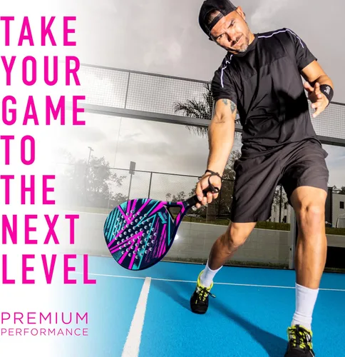 Miniatura 9 de Franklin Sports - Axel Padel Set - 2 Fiberglass Padel Rackets with Foam Core, Balls, & Carrying Case and Replacement Balls