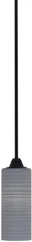 Miniatura 271 de Toltec Lighting Paramount - Mini colgante de 1 luz en acabado negro mate con cristal de arte perla de 7 pulgadas y estilo negro