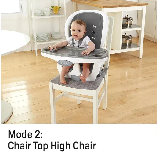 Miniatura 5 de Ingenuity SmartClean Trio Elite - Silla alta convertible 3 en 1 para bebé, silla para niños pequeños y asiento elevador de comedor, para edades de 6