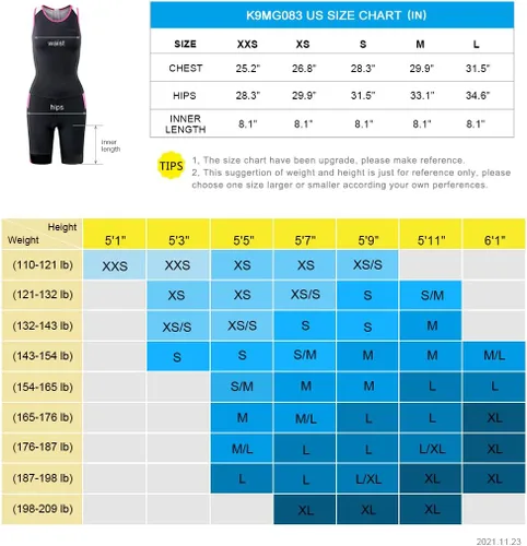 Miniatura 6 de Traje de triatlón de una pieza sin mangas para mujer, acolchado de secado rápido, adelgazante, para correr, nadar, ciclismo Negro/Rosa Rojo