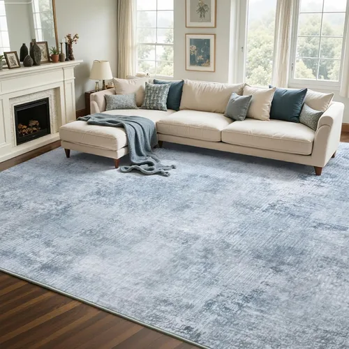 Miniatura 69 de Alfombra de pasillo lavable de 2 x 6 pies, antideslizante, de pelo bajo, alfombra de área de cocina, alfombra suave y larga para entrada, alfombra