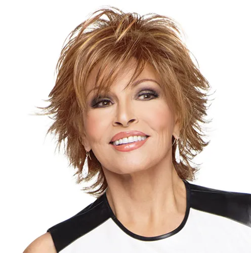 Miniatura 17 de Raquel Welch 14 pulgadas con parte superior ondulada de 14 pulgadas, pelo en la parte superior de la cabeza, solo la parte superior, no es una