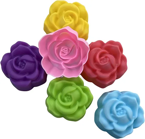 Miniatura 31 de 36 PCS Moldes para Hornear en Forma de Flor de Silicona Grado Alimenticio Antiadherente Mini Bandejas para Cupcakes, Pudines, Chocolates