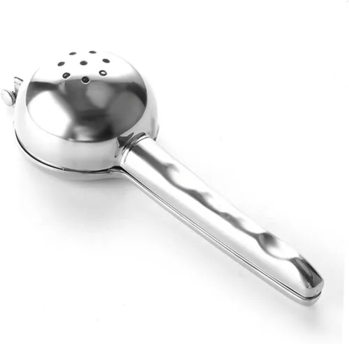 Miniatura 7 de Exprimidor manual de limón de acero inoxidable, exprimidor de frutas cítricas de mano, fácil de limpiar, prensa portátil no eléctrica para uso