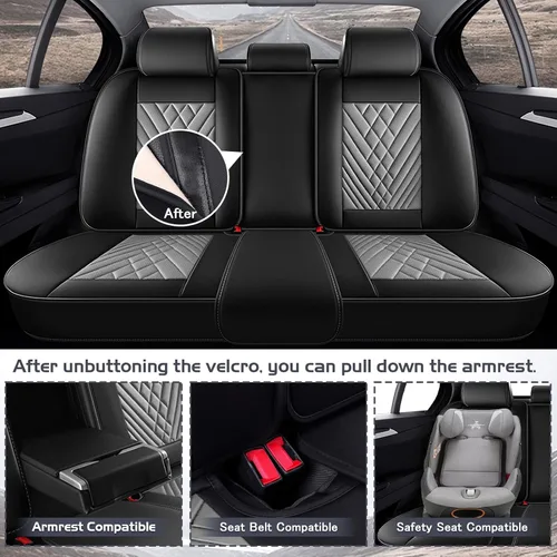 Miniatura 4 de Fundas de Asiento de Coche para Nissan Murano 2003-2026, Funda de Asiento Completa de Piel Nappa Impermeable, Protector de Asiento Automotriz