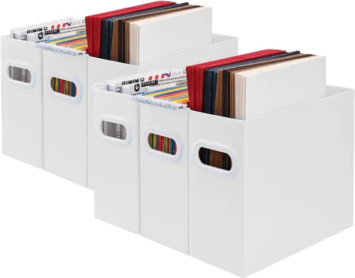 Miniatura 9 de Organizador de archivos colgante, organizador de carpetas de archivos de cartón para tamaño carta, caja de almacenamiento de documentos