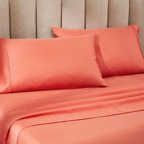 Miniatura 7 de Superior 1200 Thread Count Cotton Blend Sheet Set, Deep Pocket Sheets, 1 Elastic Deep Pocket Fitted Sheet, 1 Flat Sheet, 2 Pillowcases, Cotton Rich