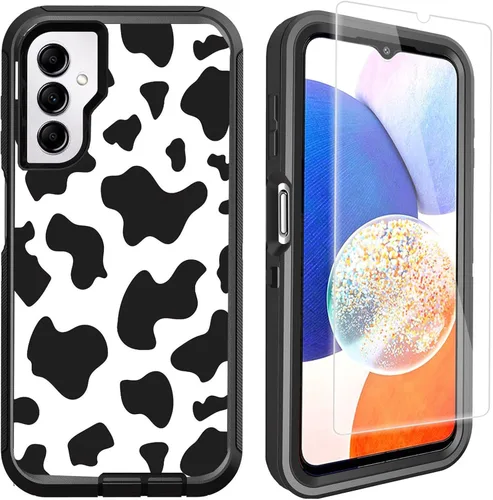Miniatura 9 de Funda compatible con Samsung Galaxy A14 5G con protector de pantalla, protección de grado militar, resistente de 3 capas a prueba de golpes