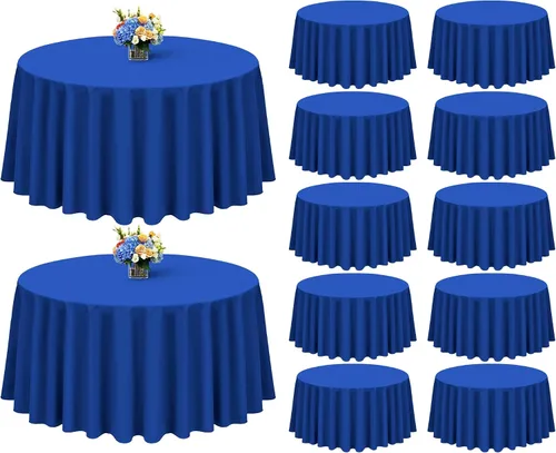 Miniatura 80 de Showgeous Paquete de 4 manteles rectangulares de poliéster de 60 x 102 pulgadas, resistentes a las arrugas, lavables, para bodas, mesas de comedor
