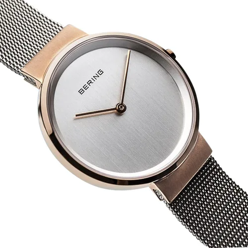 Miniatura 4 de BERING Reloj unisex analógico de cuarzo clásico con correa de acero inoxidable y cristal de zafiro