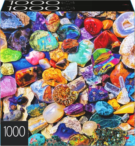 Miniatura 4 de Paquete de 2 rompecabezas de 1000 piezas, suculentas, rocas y minerales, rompecabezas para adultos y niños a partir de 8 años, exclusivo de Amazon