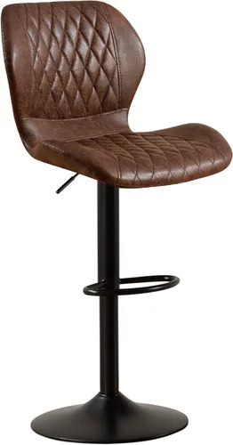 Miniatura 38 de Taburetes de bar modernos, taburetes de bar giratorios con respaldo alto, taburetes de bar de tela ajustables para sillas de isla de cocina
