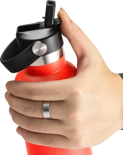 Miniatura 5 de Tapa de popote para Hydroflask, tapas con popote para Hydro Flask de boca estándar de 18, 21, 24 onzas, tapa deportiva de repuesto para tapa Alpine