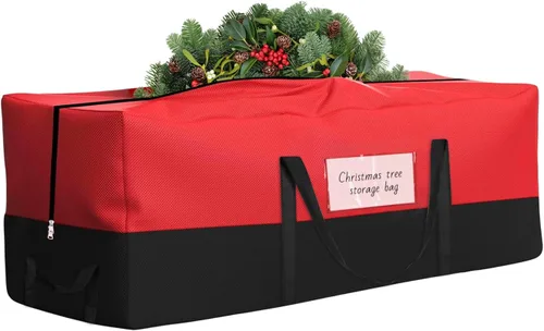 Miniatura 9 de Bolsa de almacenamiento para árbol de Navidad, se adapta a árboles artificiales de hasta 8 pies de alto, bolsa de árbol Oxford 600D resistente