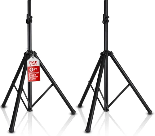 Miniatura 9 de Soporte universal tipo trípode para altavoz de DJ con altura ajustable, fabricado con acero resistente y duradero