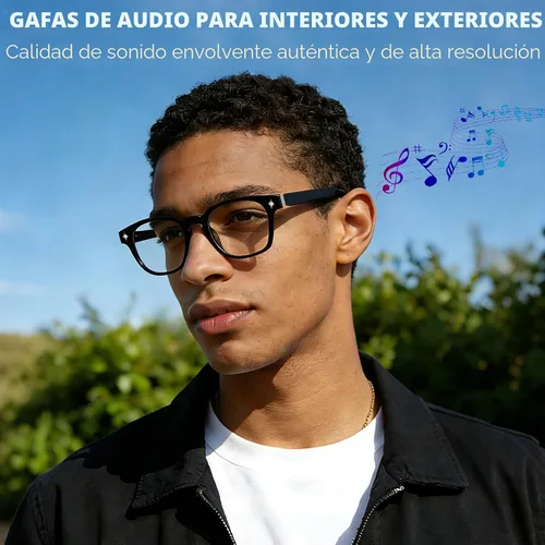 Miniatura 2 de Lentes inteligentes AI 2026, gafas Bluetooth para hombres y mujeres, música y llamadas de oído abierto, control táctil, asistente de voz, traducción