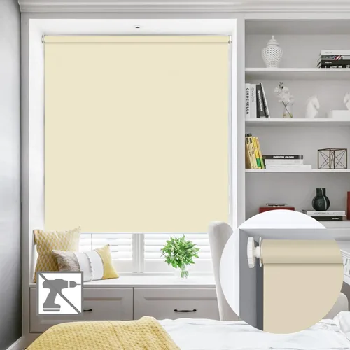 Miniatura 8 de Persianas enrollables opacas de montaje interior sin taladro, persianas de ventana de alta calidad, protección UV, fácil de instalar, para oficina