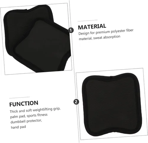 Miniatura 2 de BESPORTBLE 2 pares de almohadillas de mano para hombre, almohadilla de agarre de mano desnuda, accesorios de gimnasio para hombre, guantes de mano