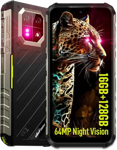 Ulefone Armor 22 Smartphone resistente desbloqueado, 64 MP + 64 MP, Helio G96 16 GB RAM 128 GB ROM, pantalla de 6.58 pulgadas FHD+ 120Hz, batería de