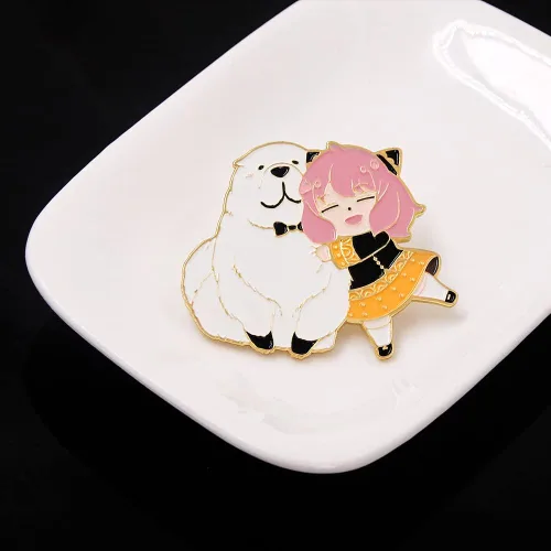 Miniatura 7 de Anime Anya Forger Pines - Broche de esmalte de cosplay de Loid S Family - Etiqueta para mochila, disfraz, regalo para mujeres, hombres y fans