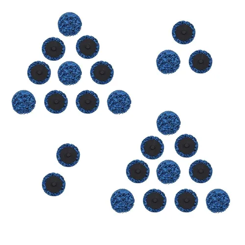 Miniatura 3 de 10 unidades de 2 pulgadas de rueda de disco azul limpia y tira apta para amoladoras angulares, pintura oxidada pulida limpia soldaduras