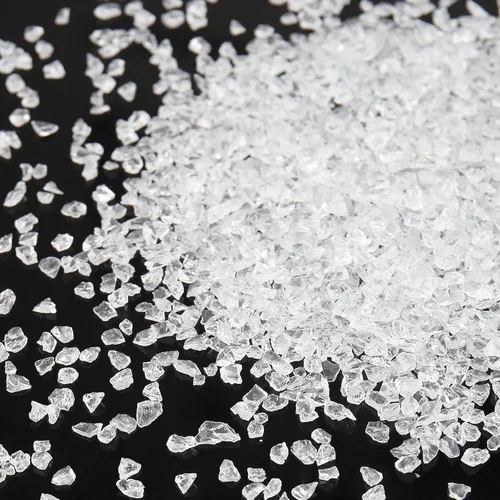 Chips de vidrio triturado irregulares, 3.53 onzas de piedras metálicas gruesas con purpurina para arte de uñas, relleno de molde de resina, Claro