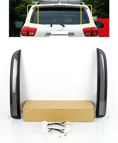 Luz LED Trasera de Pilar de Maletero Compatible con Toyota Sequoia 2007-2021 Luz de Cola de Reemplazo de Señal de Giro y Freno de Columna Plug and