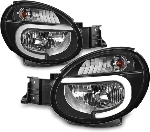 Miniatura 2 de AKKON - Para Subaru Impreza Outback 2002 2003/RS/TS/WRX (tipo halógeno) LED DRL Negro Faros Par