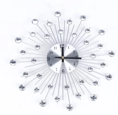 Miniatura 11 de Reloj de pared grande de 20 pulgadas, moderno reloj de pared de péndulo de mariposa, decoración artística silenciosa, sin tictac, decoración