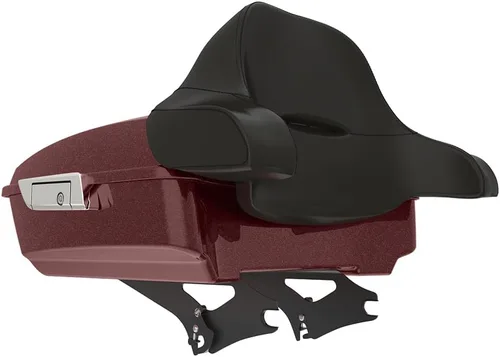 Miniatura 35 de King Tour Pack para Harley Alpine Green, cierre de paquete turístico, portaequipajes superior, soporte de montaje negro, placa de metal para Harley