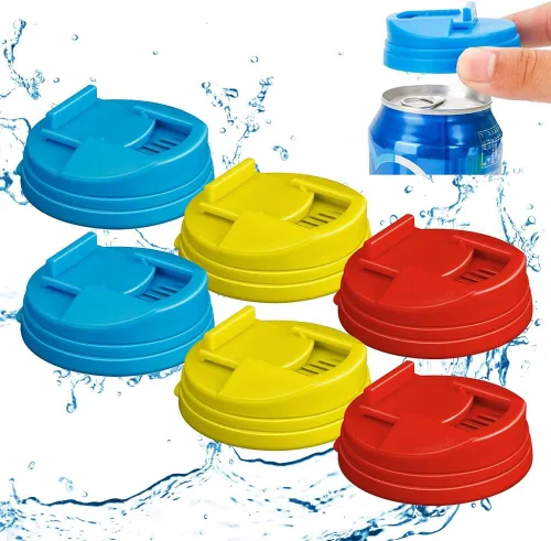 Miniatura 7 de Cubiertas para latas de refresco, cubiertas de lata de refresco mejoradas 2024 para latas de soda, cubiertas de lata de cola redondas, tapadera
