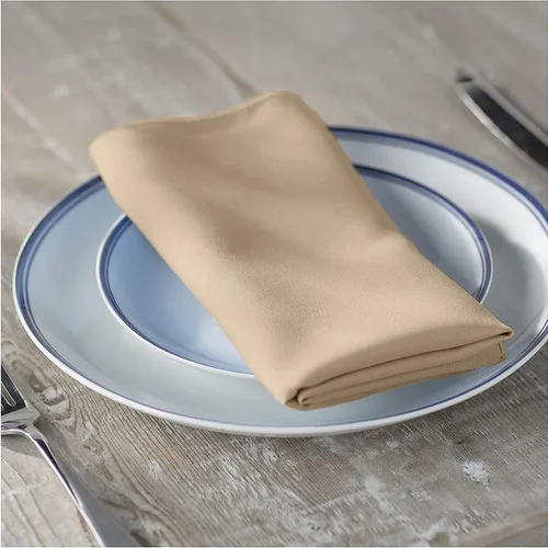 Miniatura 105 de LA Linen Paquete de 10 servilletas de popelina de poli, servilletas de tela suave, servilletas lavables y reutilizables, servilletas de mesa