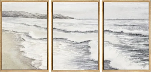 Miniatura 51 de SIGNWIN Lienzo enmarcado para pared, juego de arte sereno de pantanos con humedales verdes e ilustraciones de agua tranquila, arte moderno