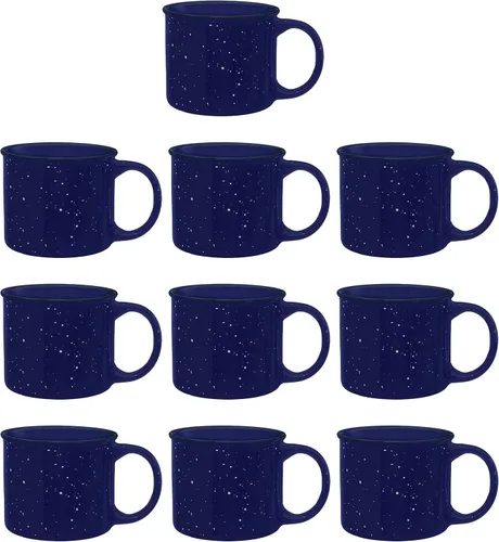 Miniatura 27 de DISCOUNT PROMOS Tazas de café personalizadas de cerámica para fogata, 13 onzas, juego de 10/50/100, paquete personalizado a granel, perfecto