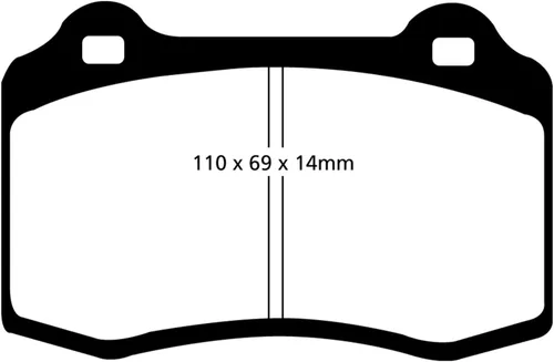 Miniatura 2 de EBC Frenos Yellowstuff Serie 4000 Street DP41140R para Ford (AUSTRALIA Y NUEVA ZELANDA), ASTON MARTIN, BREMBO, CITROEN, KTM, CADILLAC, FERRARI, DS