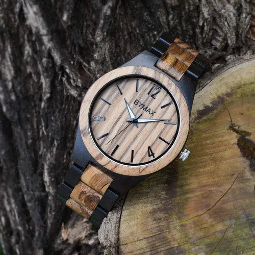 Miniatura 4 de Bymax - Reloj de pulsera analógico de cuarzo japonés hecho a mano con caja de regalo