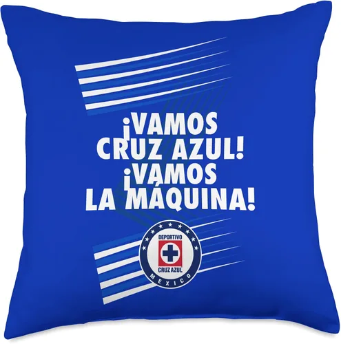 Miniatura 5 de Deportivo Cruz Azul Azules - Almohada de 16 x 16 pulgadas, multicolor
